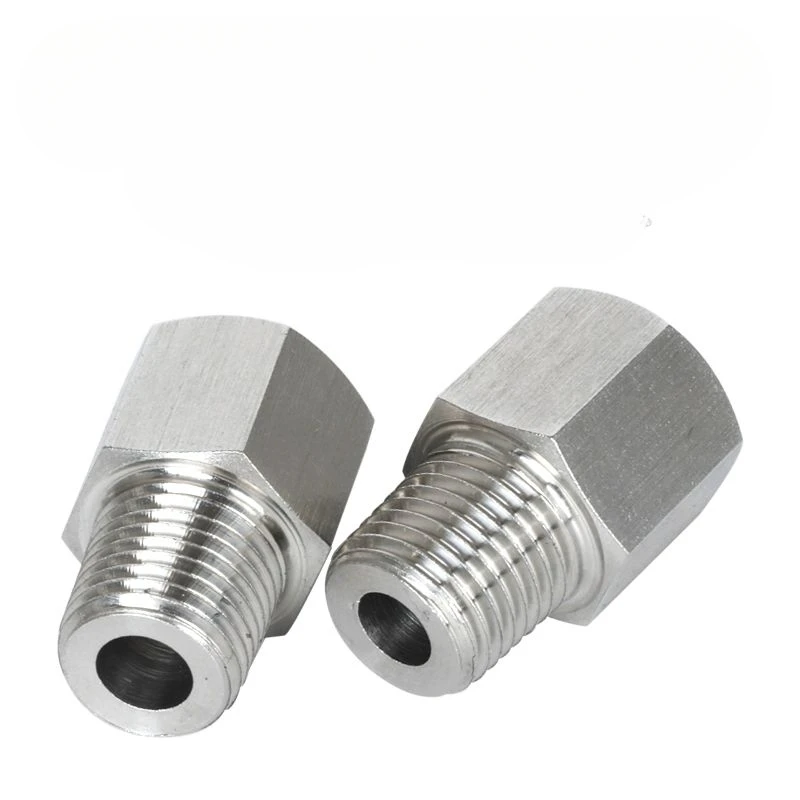 Pipe Fitting G1/4" BSP Female To Male M10 12 1/8" 1/4" 3/8" BSP NPT Hex Reducer Bushing 304 Stainless Adapter For Pressure Gauge