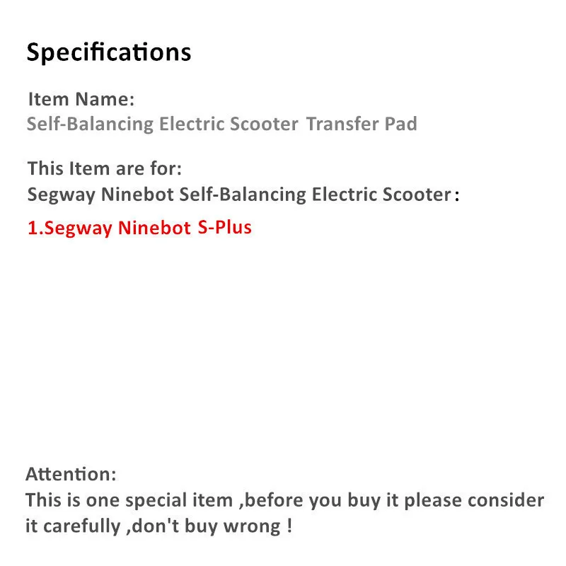 JayCreer Segway Ninebot Mecha Adapter Pad