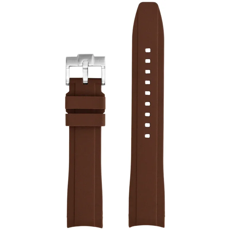 High Tensile Silicone Strap with Universal Curved End and Butterfly Buckle
