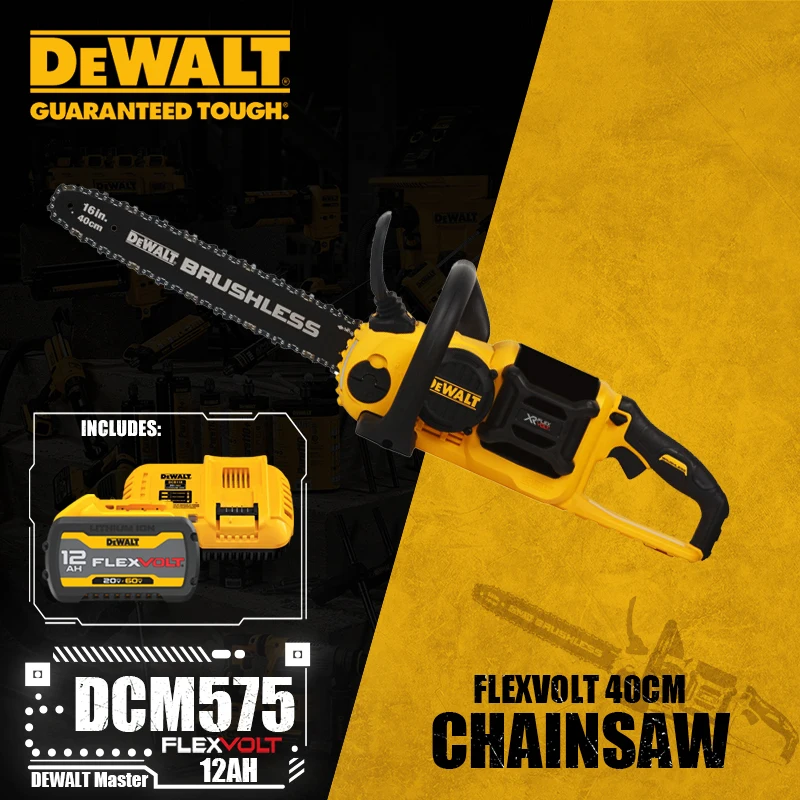 DEWALT DCM575 FLEXVOLT Brushless Cordless 40CM 16in ChainSaw 60V