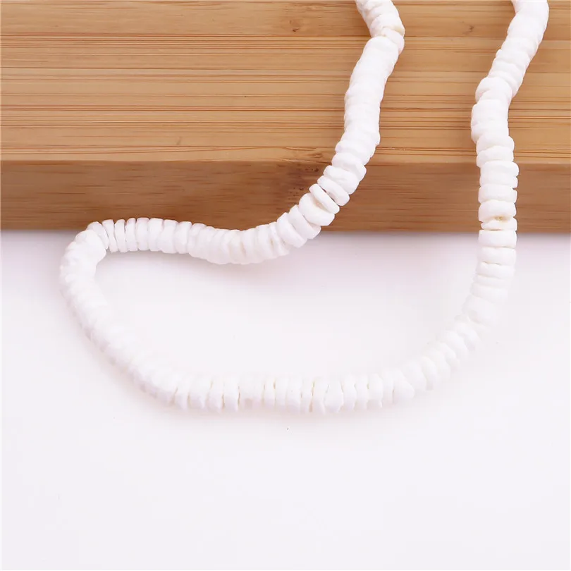 1PC Natural White Color Irregular Gravel Chip Handmade Choker Beach Shell Beads Pendant Charm Necklace For Women Female Jewelry