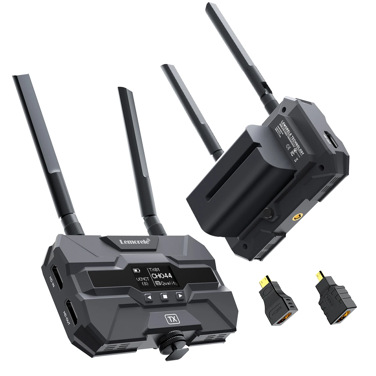 

Lemorele R200 Extender kit 200M Support NP-F Wireless Battery 5.8Ghz Transmitter and Receiver Support Camera Live /PC To TV