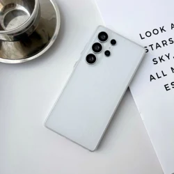 Matte Slim HD Clear Corrugated Pattern Shockproof Ultra - Thin Phone Case with Stripes Design - S24 (Matte - Clear)