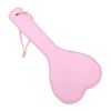 28.5cm Heart Shape Paddle Riding Crops Flogger Horsewhips Spikes Leather Spanking Paddle Slapper Dressage Whips 6