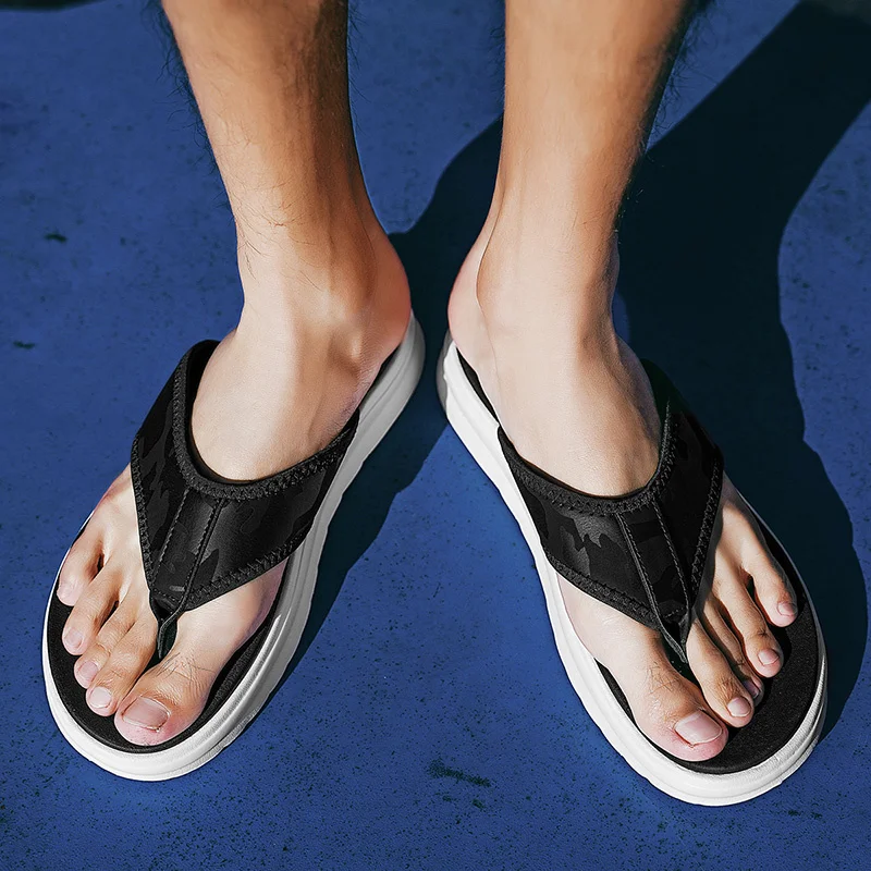 Pantofole antiscivolo da uomo antiscivolo Comode pantofole estive antiscivolo con pantofola con suola spessa per interni ed esterni_voghion.com