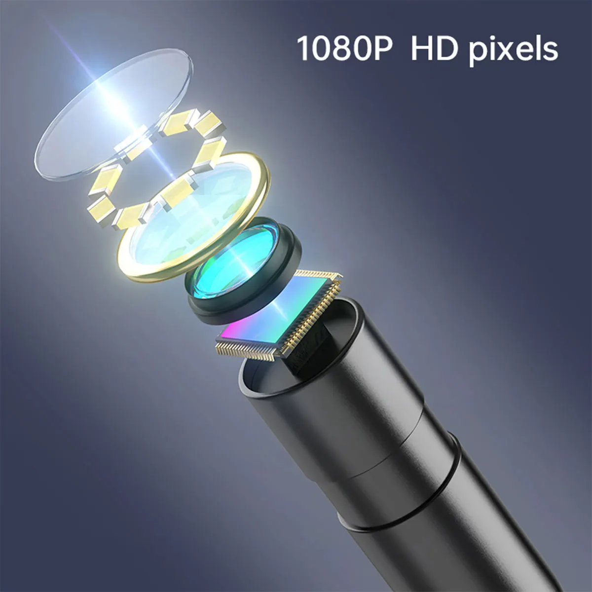 산업용 내시경 카메라 8mm HD1080P 4.3인치 IPS 스크린 1080P 자동차 수리용 파이프 검사 카메라 IP67 방수 8 LED