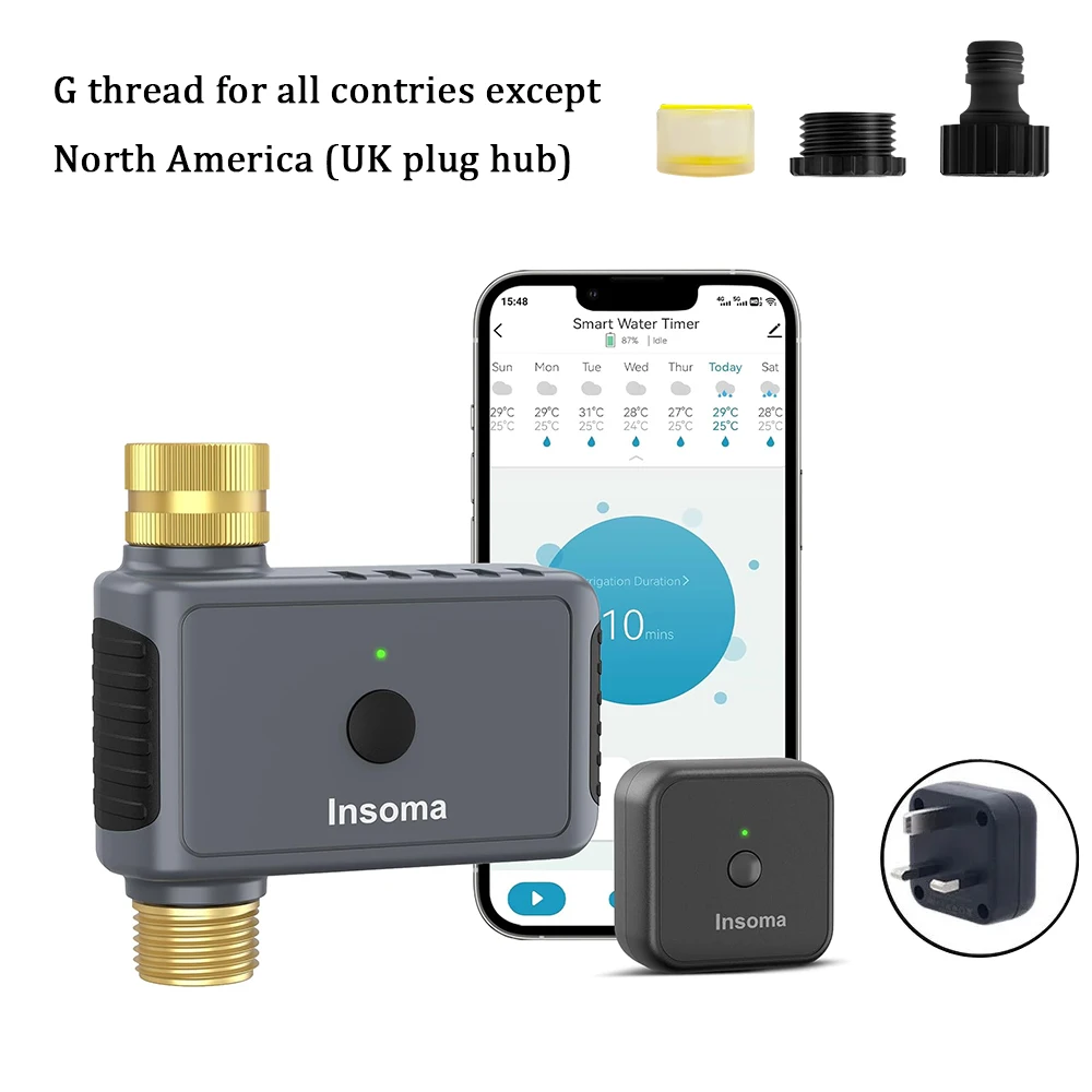 مؤقت رشاشات أوتوماتيكي من Insoma مزود بعمود نحاسي،...