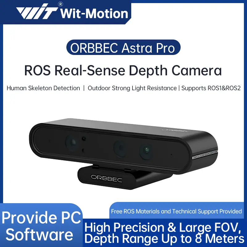 ORBBEC ASTRA Pro 3D Depth Camera Module 0.6-8M Range For AI Robot Raspberry PI Drones Development Face Recognition With ROS1ROS2 image 1