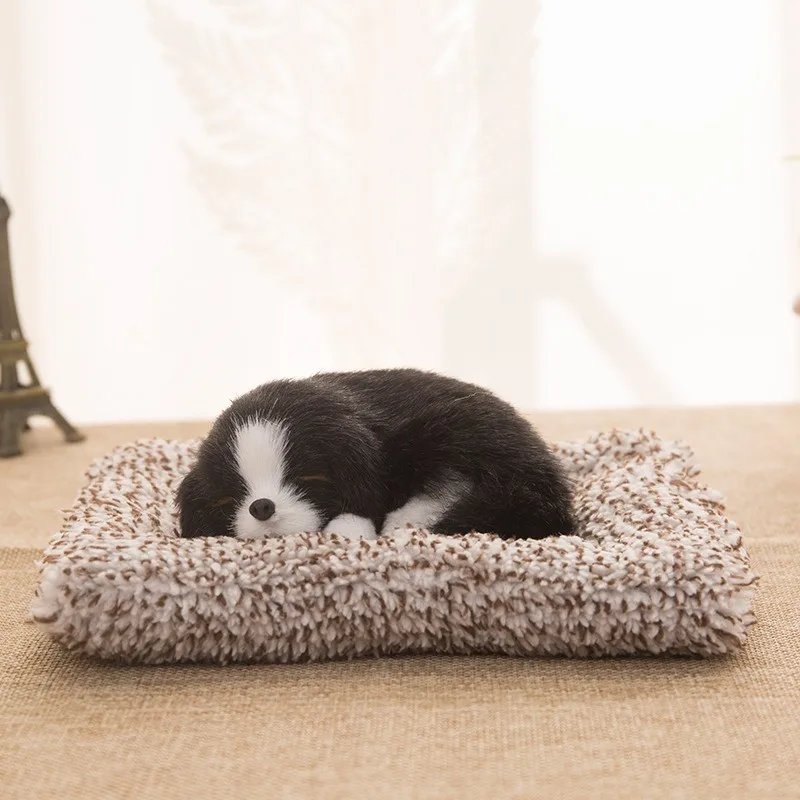 Charming Plush Puppy Ornament for Home and Car Decoration