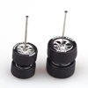1/10Sets 1:64 Car Wheel With Rubber Tires Staggered Front Small Rear Large Wheel For 1:64 Hot Wheel/Domeka/ Model Car Off-road 4