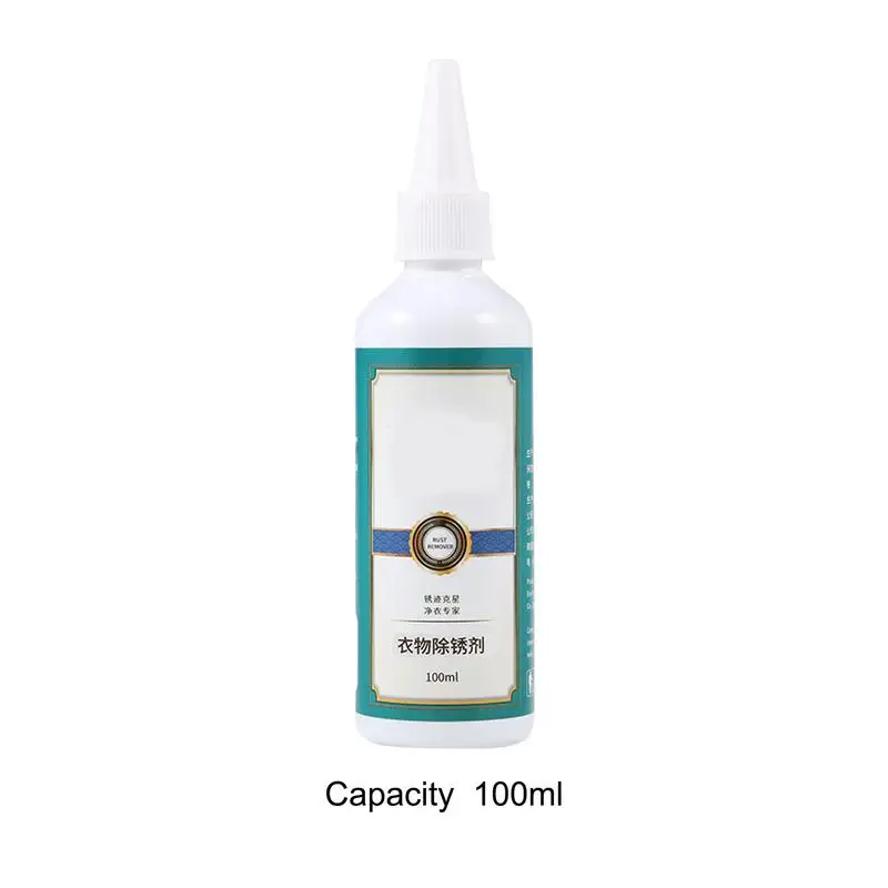 Rust Remover For Clothes 100ml Fabric Rust Stain Remover For Shoes Blood Stain Clothing Cleansing Agent Tools Remove
