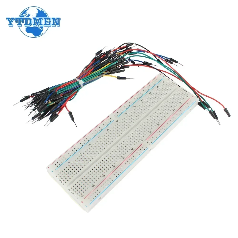 400/830 Points Breadboard MB-102 Solderless PCB Test Board ZY-204 SYB-170 ZY-25 MB102 Breadboard Cable Kit Test Develop DIY