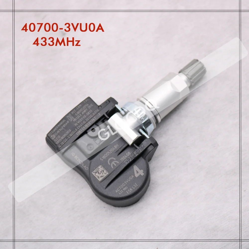 TIRE WIRELESS FOR 2012-2020 NISSAN EVALIA 433MHz TPMS TIRE PRESSURE SENSOR 40700-3VU0A 40700-3VU0B 40700-5663R