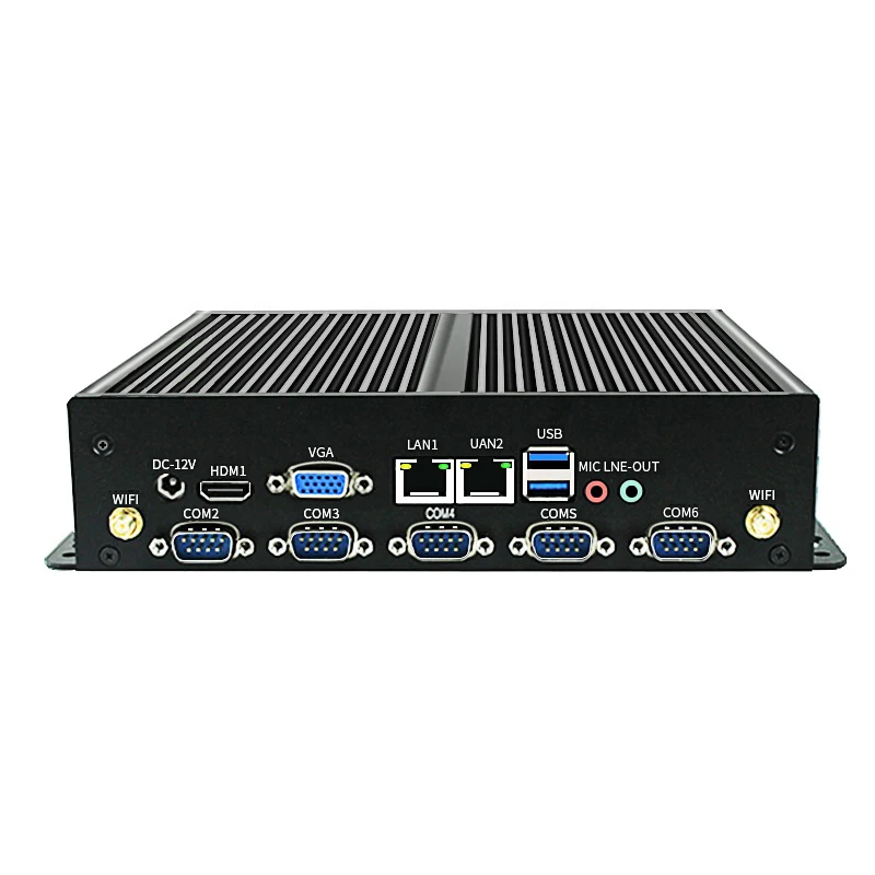 BKHD ITX-G687-2L-5f1bC Mini PC Computer i3 i5 i7 CPU Quad Core DDR4 RAM SSD 17*17cm Motherboard Office Entertain Fanless Silent 2
