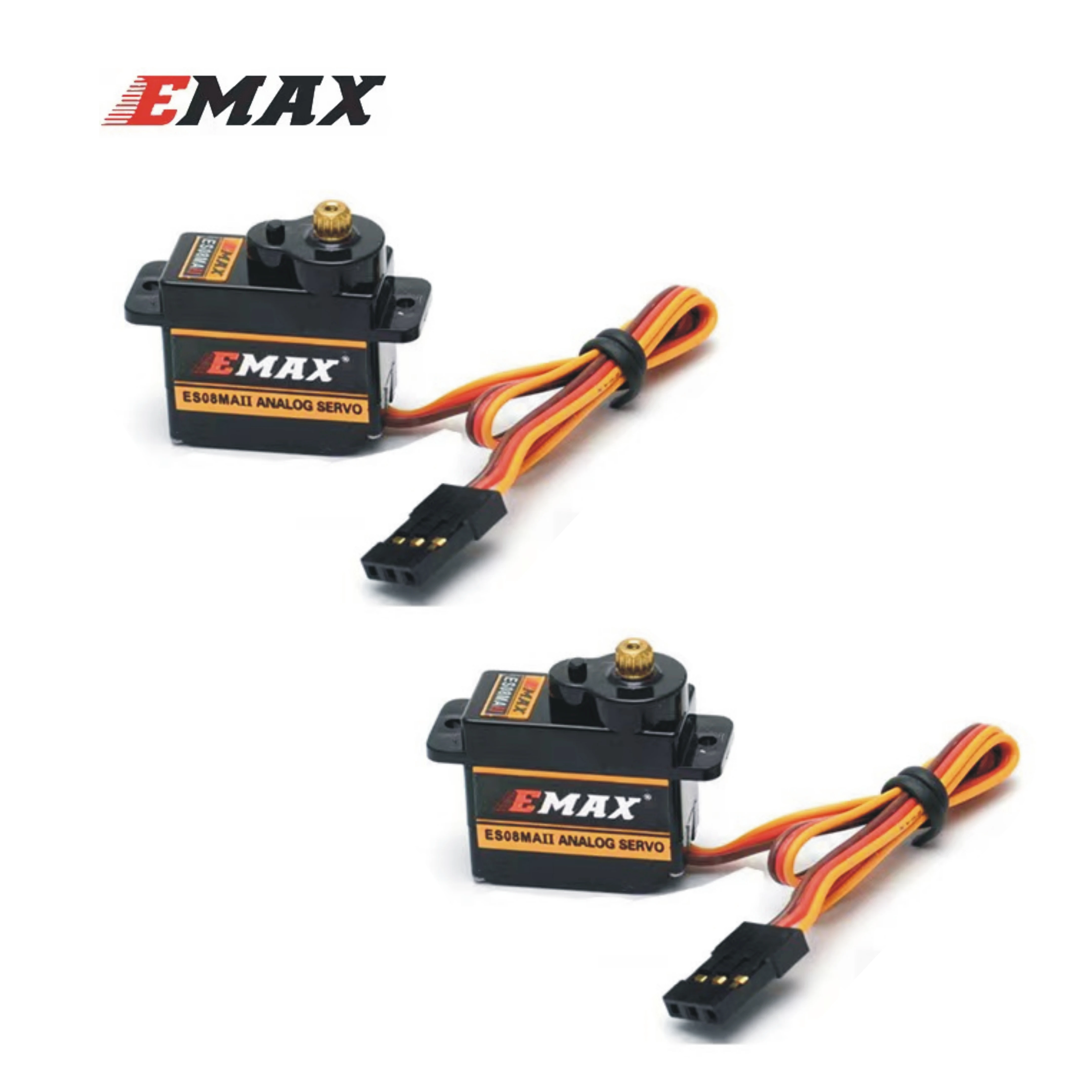 EMAX ES08MD II ES08A II Mini Metal Digital Servo 12g for RC Model Airplane High-Speed Mini Metal Gear for FPV RC Airplane Fixed 4