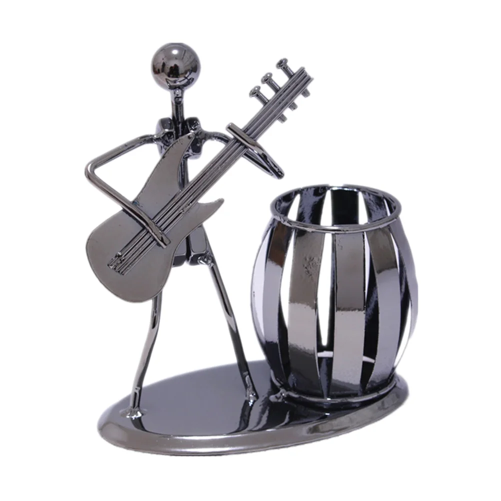 

Настольное украшение, музыкальный секретарь, Железный человек, чашка-карандаш, контейнер для ручек, держатель, художественная стальная игрушка, подарок