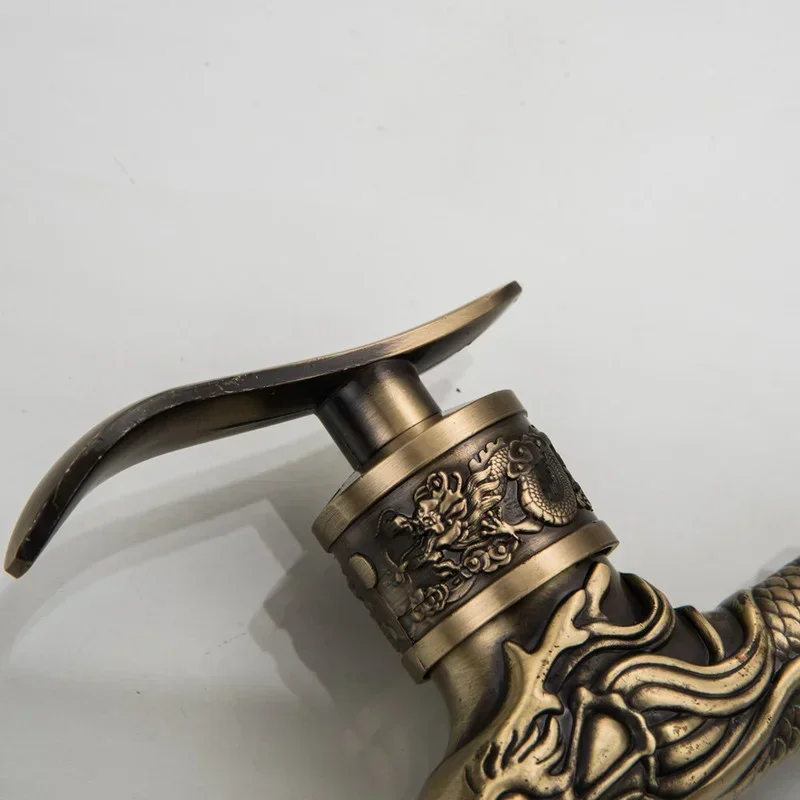 Antique Bronze Garden Wall Mounted Decorative Tap Home Use Small Single Hole Outdoor Water Faucet water tap faucet garden bibcocks