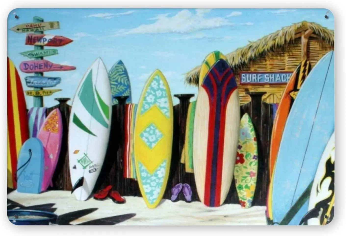 

Металлическая табличка Woollywonder Knits Surf Shack, Настенный декор в стиле ретро, настенное украшение для дома, кухни, бара, кафе, двери, сада