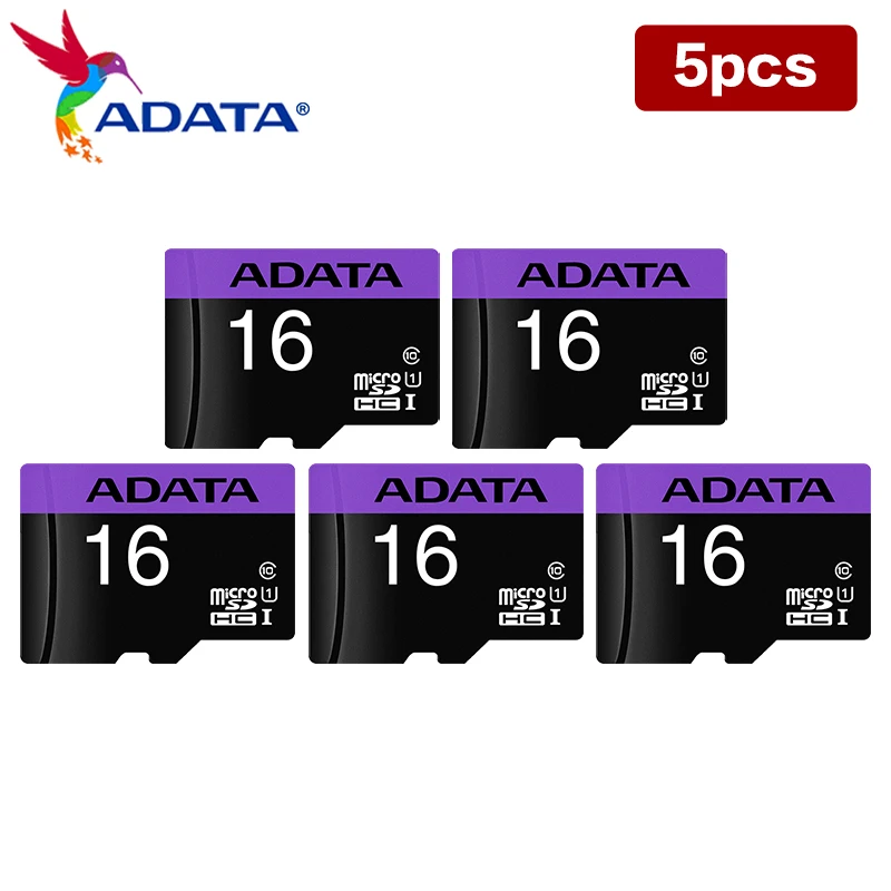 

ADATA Micro SD Card 16GB 32GB Class10 UHS-I SDHC Flash Memory Card Wholesale 5pcs 10pcs High Speed Storage Card for Phone