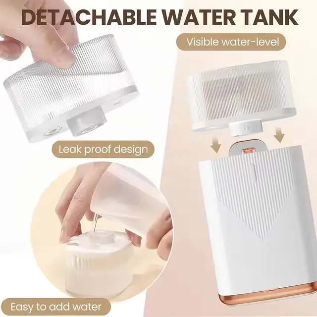 Pulitore a vapore per ferro da stiro pieghevole portatile portatile per indumenti per panno 1000W Mini indumenti appesi a vapore stiratura dei vestiti 120ml 6