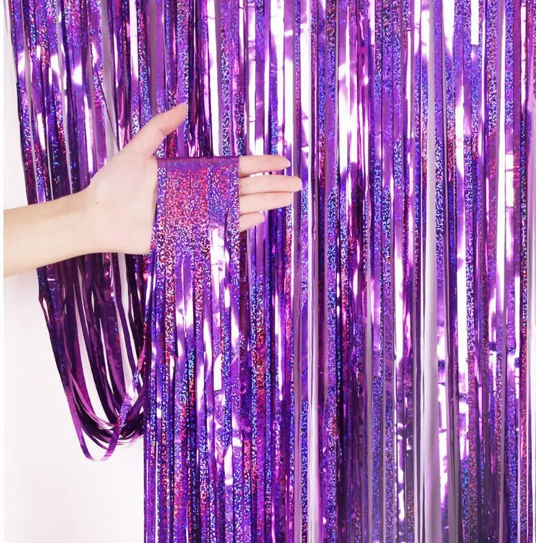 

5pec Rain Curtain Wedding Background Curtain Decorattion Tassels Door Ornament Birthday Prop Baby Shower Festival Party Supplies