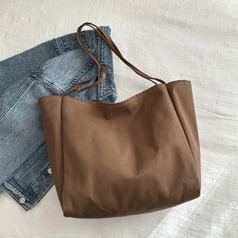 New Women Handbags Casual Reusable Canvas Shoulder Bags Multifunctional Large Capacity Shopping Bag For Women Bolsas Feminina