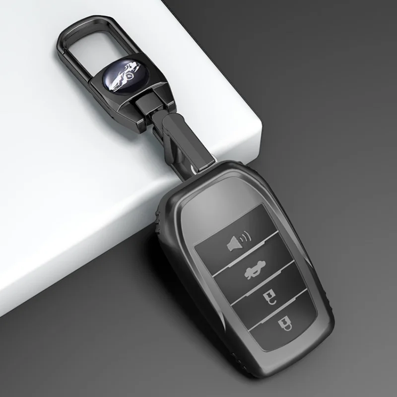Premium TPU Car Key Case Cover for Select Toyota Models - 2/3/4 Button Protection