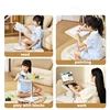 Bookshelf Children's Reading Picture Book Solid Wood Desktop Bed Floor Tablet Bracket Can Lift Baby Telescopic Wooden Book Clip 5