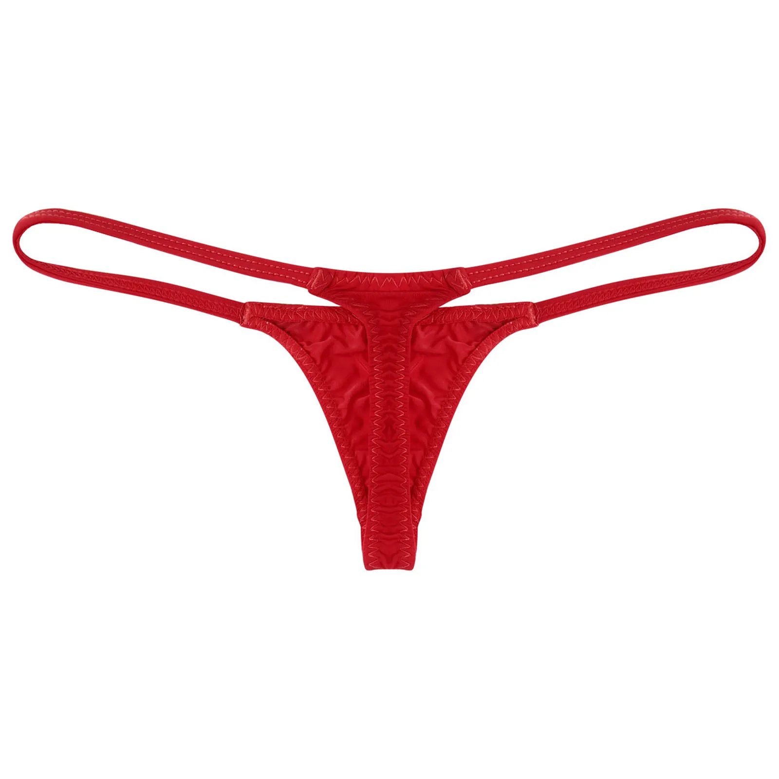 Men Underwear G-Strings Thongs Briefs Mini Micro Coverage Low Rise Elastic Waistband
