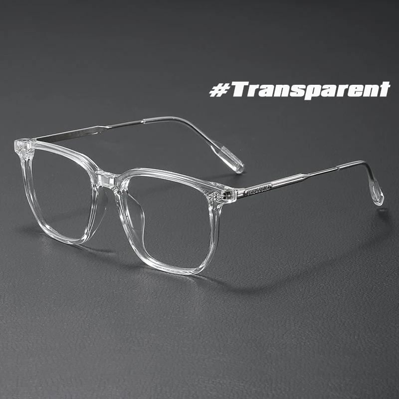 Fashionable Anti Blue Light Square Eyeglasses - Unisex Business Optical Eyewear with Large Frame