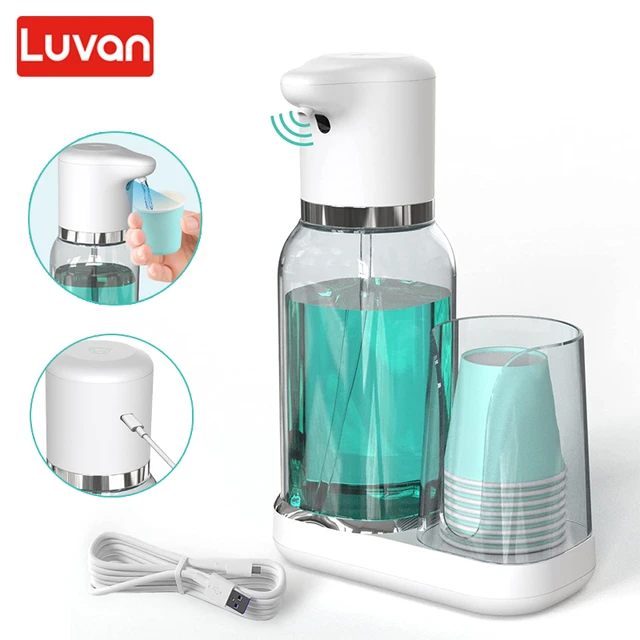 Boutique Distributeur automatique de rince-bouche avec tasses distributeur  de lavage de bouche savon récipient liquide Distributeur de bouteille de  salle de bain-Aliexpress