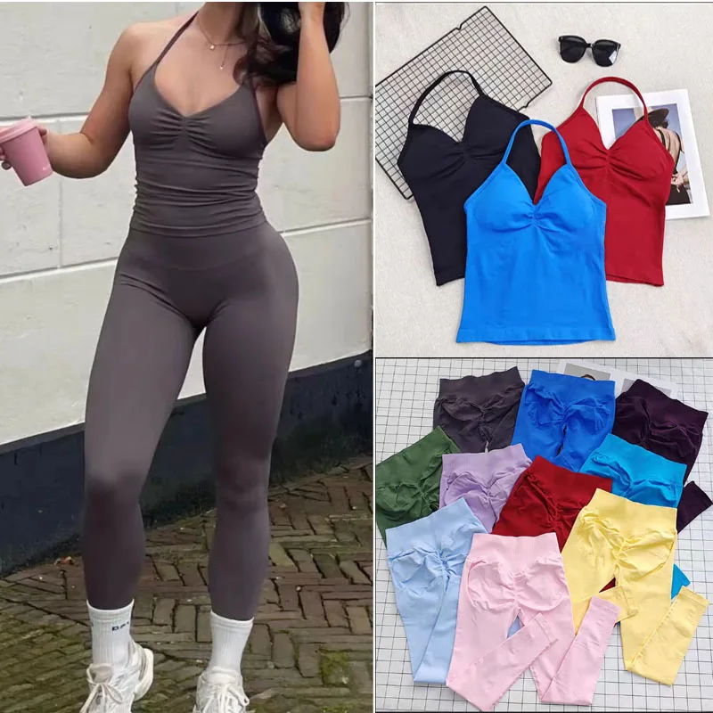 سراويل ضيقة للياقة البدنية للسيدات، قمصان رياضية برقبة رسن، سراويل يوجا طويلة سترات برقبة رسن، ملابس يوجا للجري في صالة الألعاب الرياضية 1 سراويل ضيقة للياقة البدنية للسيدات، قمصان رياضية برقبة رسن، سراويل يوجا طويلة سترات برقبة رسن، ملابس يوجا للجري في صالة الألعاب الرياضية 1