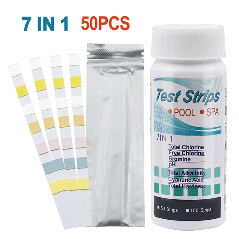 7 in 1 Pool & Spa Test Strips Kit Accurate Test Strips for Spa Swimming