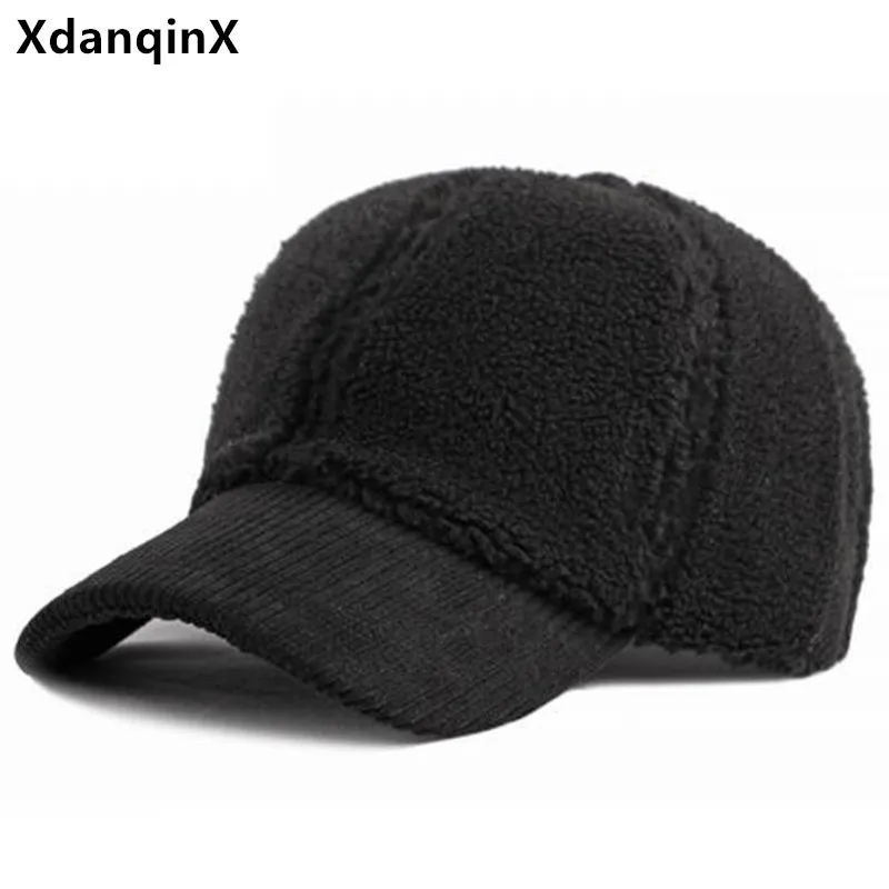 

Free Shipping Winter Women's Hat Lamb Wool Warm Baseball Cap Simple Fashion Camping Party Caps Shopping Casual Decorative Hats