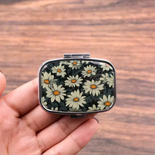 Van Gogh Art Mini Pill Box 2-Compartment Medicine Pill Organizer Household Portable Medicine Storage Box Travel Jwelery Gift - Image 32