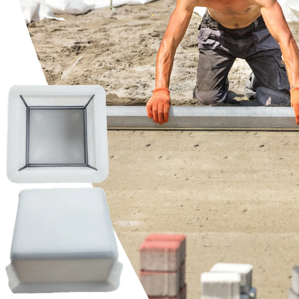 Plastic Garden Pavement Mold Reusable DIY Garden Pavement Road Paving Brick Mould Path Concrete Brick Mold Outdoor Decor