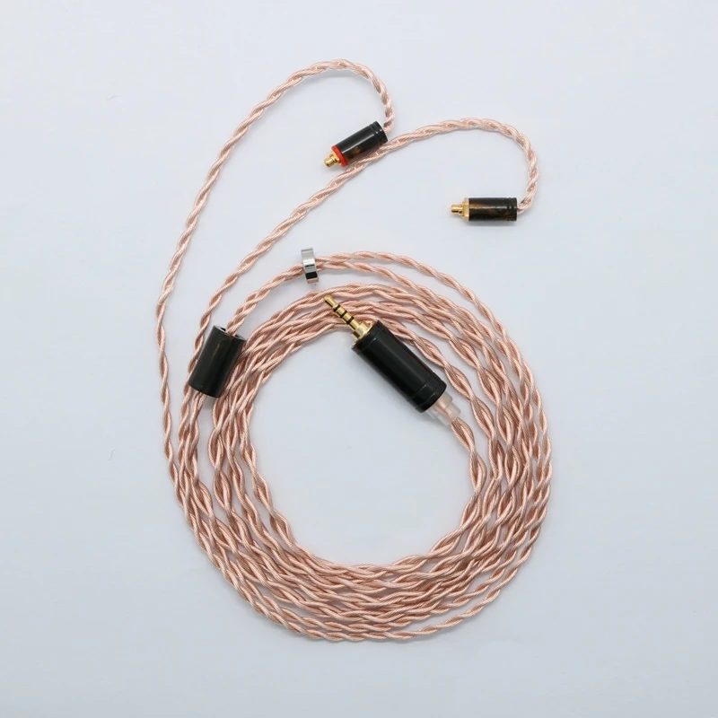 日本ディックス Nox MMCX - 4.4mm5極 6N OFC cable XINHS 4 Cores 6N OCC Mix 6NOFC Harphone LINE Resin Hardware MMCX