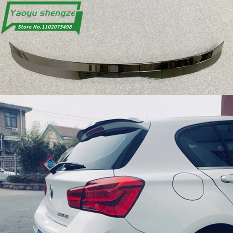For Bmw F20 2008-2018 116 118 120 125 M135I Spoiler High Quality Abs Material Rear Wing Black Spoiler