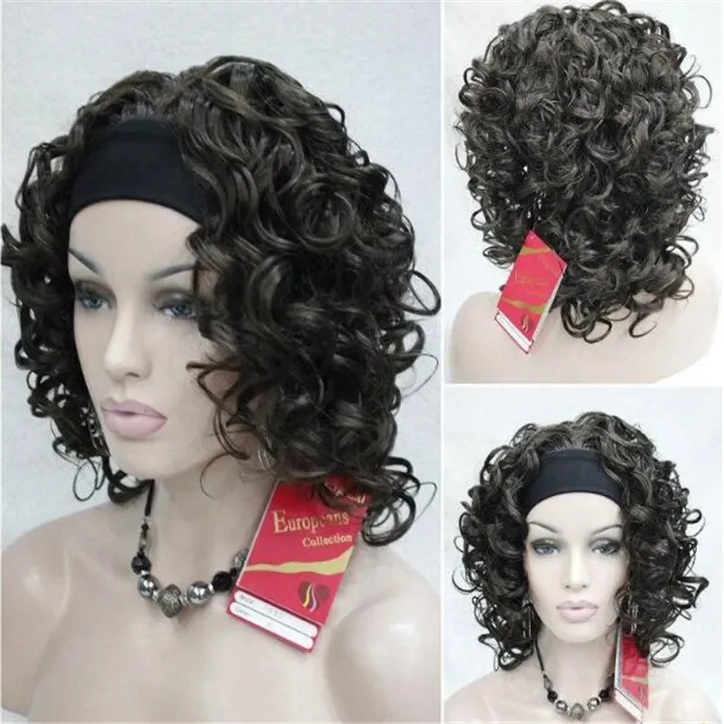 

Fashion Sexy Ladies Long Brown Cosplay Party Curly Wigs