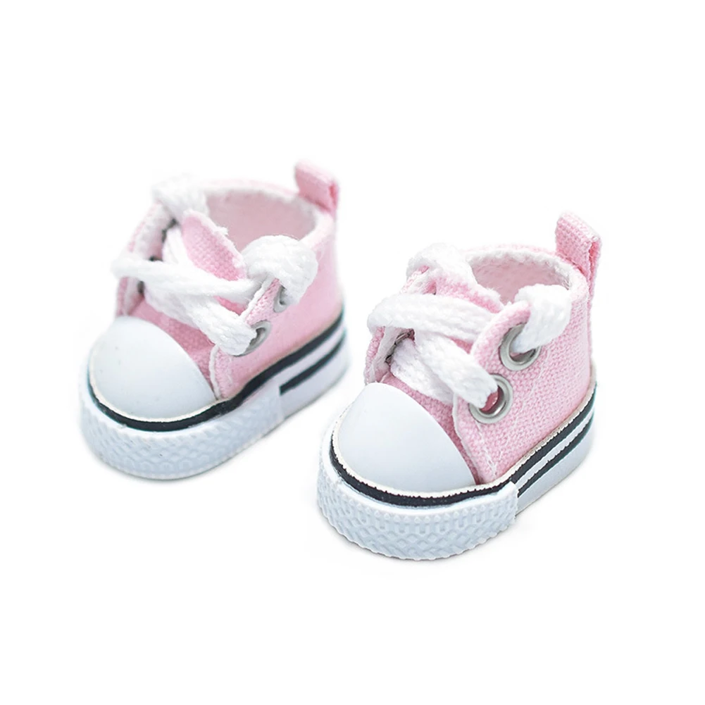 Hochwertige Baumwoll-Leinwandschuhe im Freizeitstil für 17 cm große Labubu-Puppenkleidung, modische Kleidung, Sportstiefel, lässige Puppenschuhe – Detail 10