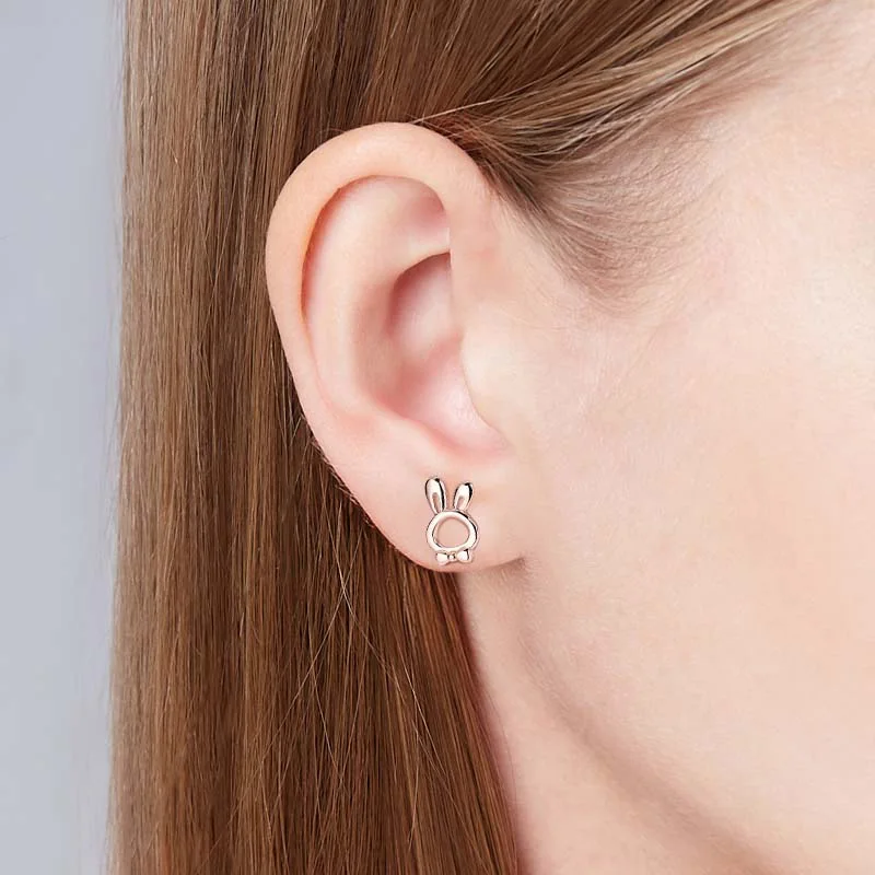 Joyería Hipoalergénica Mujeres Pendientes Plata Ley YFN - Animales Lindos - Colgantes Para Mujer Y Niñas Pendientes Animales Plata 925