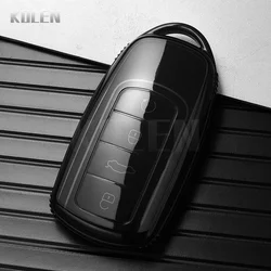 Premium TPU Car Key Remote Case Cover - Sleek Key Protector Accessory (Transparent Black)