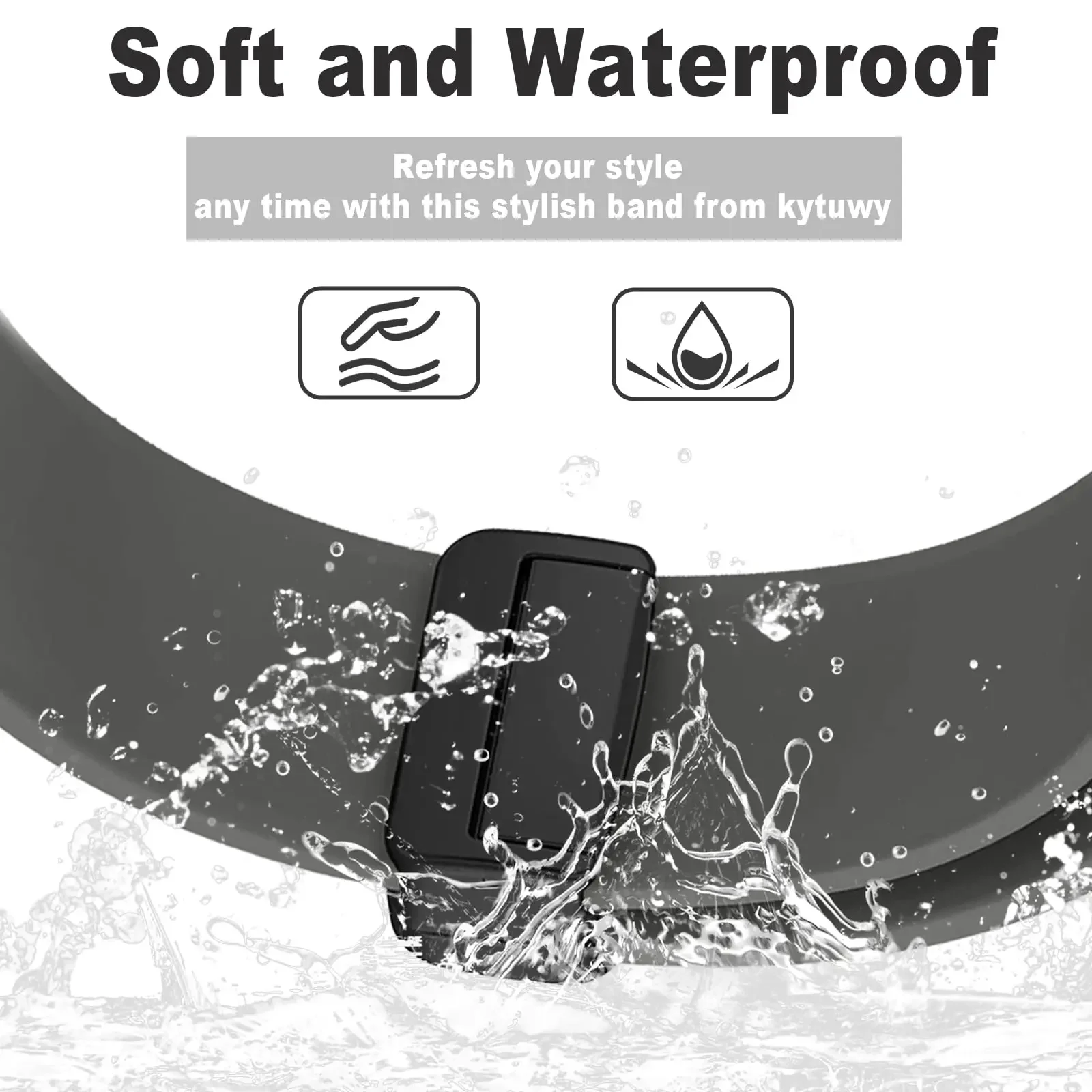 Premium Silicone Magnetic Buckle Watch Strap