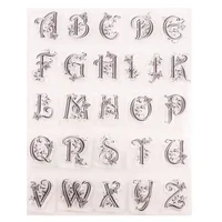 Alphabet Letters Transparent Clear Silicone Stamp Seal DIY Scrapbooking Photo Album Clear Stamp 6