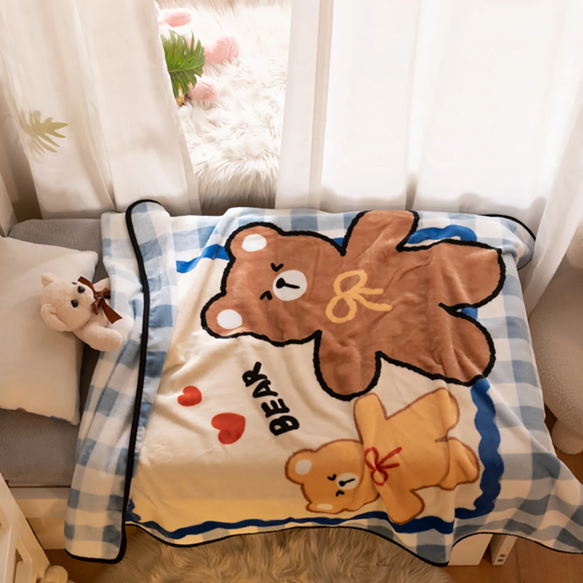 �� �� �μ� ������ ��� �÷��� �ö��� �ø��� ���, ���� �� ħ��� �ε巯�� ������, 100x140cm