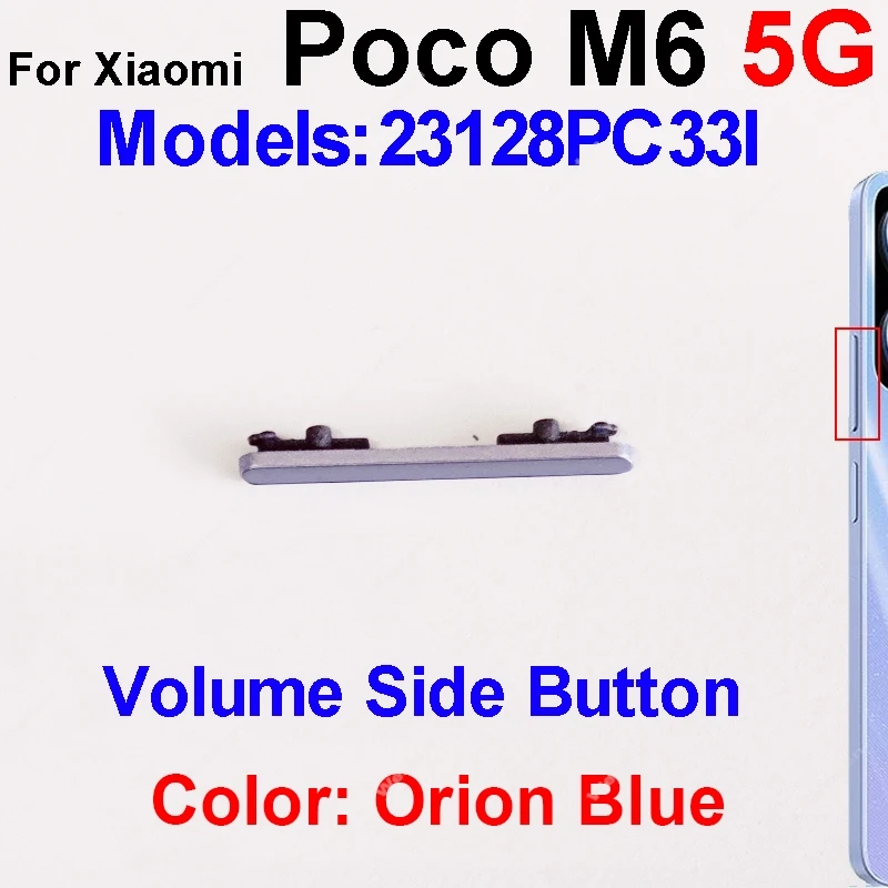 Universal Power and Volume Button Replacement Set - Premium Small Side Keys