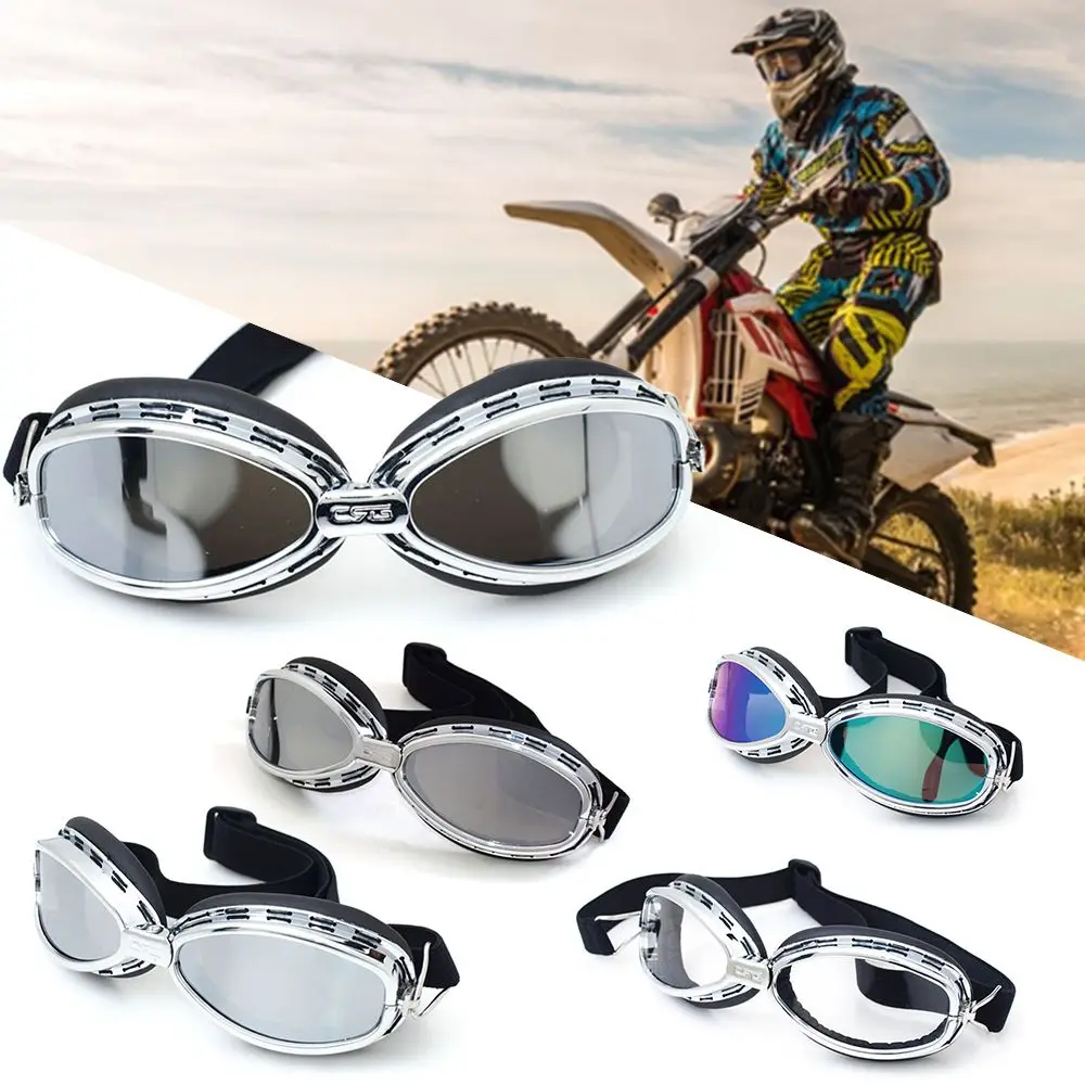 

Ski Goggle Protective Gears Sunglasses Vintage Eyewear Windproof Lenses Helmet Glasses Pilot Motorcycle Goggles