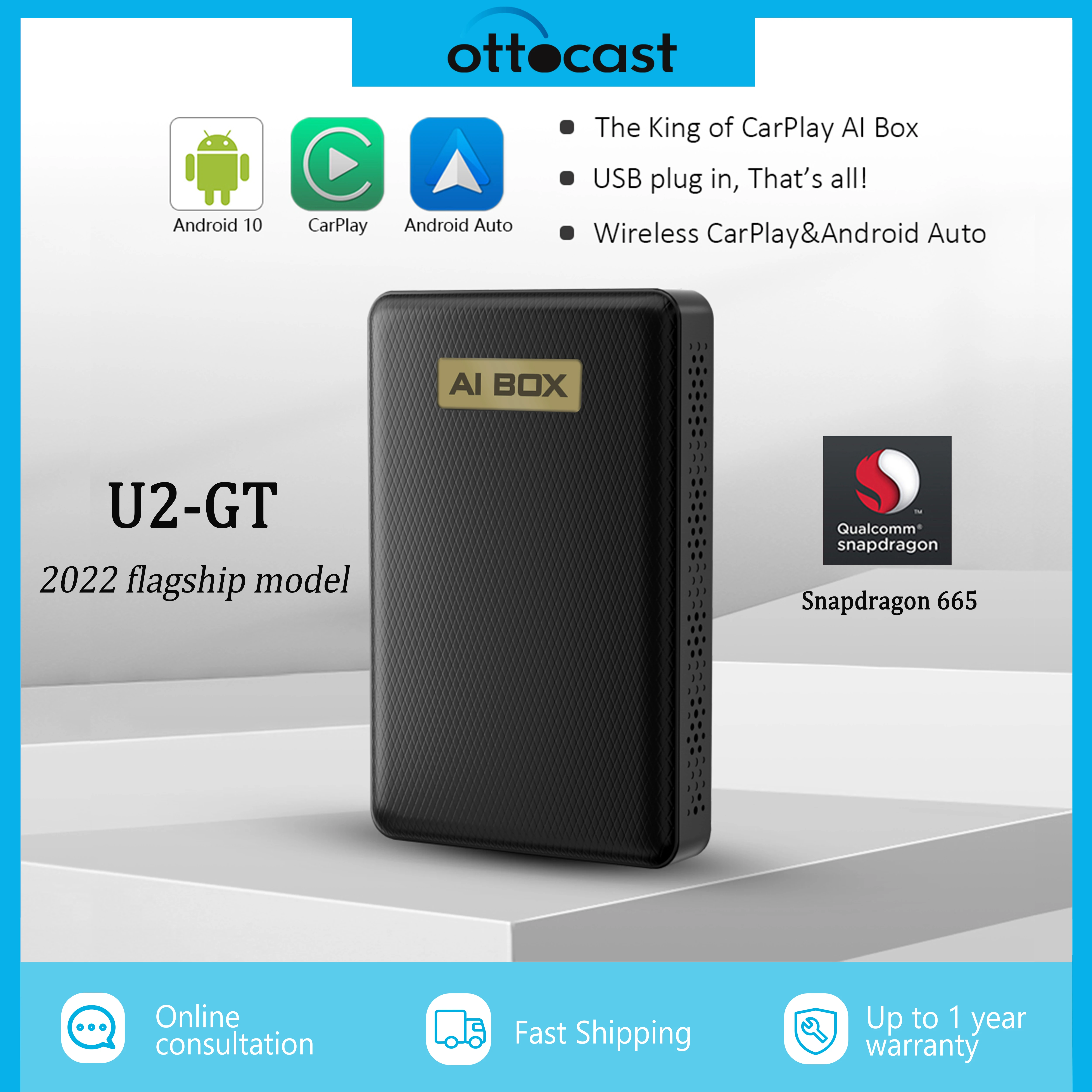 Ottocast U2 Gt Wireless Android Auto Apple Carplay Ai Box Snapdragon 665 Android 10 Multimedia Player For Vw Toyota Hyundai Ford - Car Ai Box - AliExpress Ottocast U2 Gt Wireless Android Auto Apple Carplay Ai Box Snapdragon 665 Android 10 Multimedia Player For Vw Toyota Hyundai Ford - Car Ai Box - AliExpress