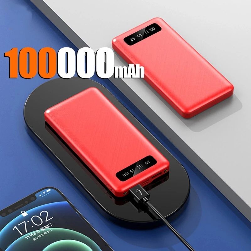 デジタルディスプレイ付きパワーバンク,200000mAh, 120W 200000mAh Power Bank 120W Super Fast Charging Portable Digital