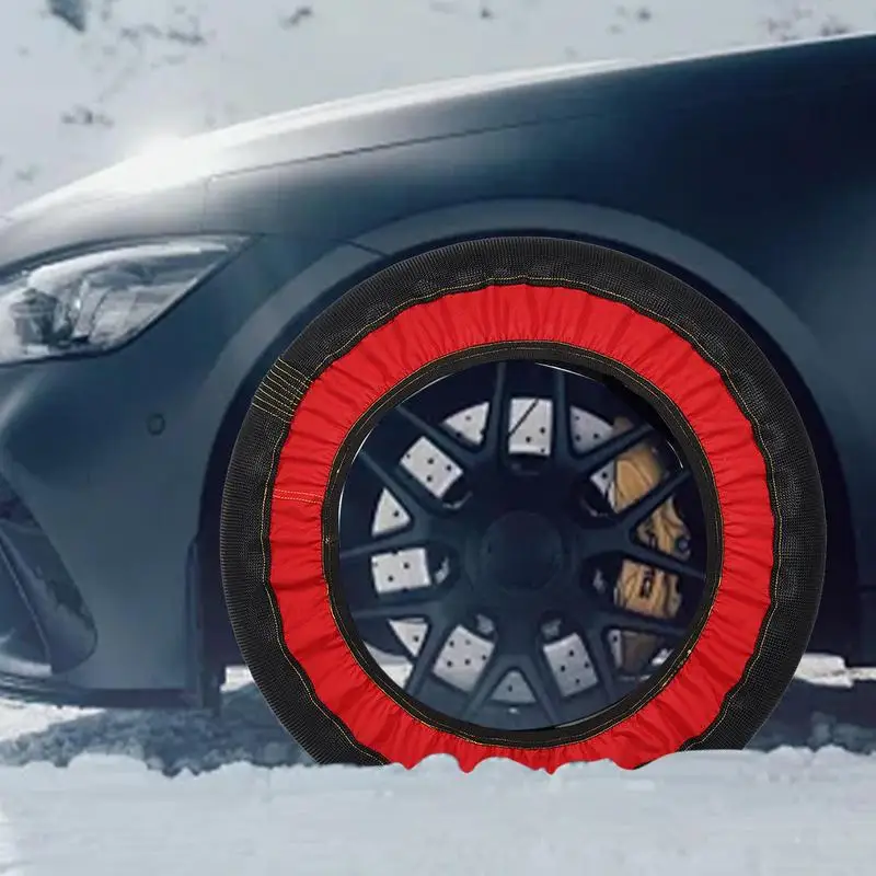 Traction Car Device Tire Chains Socks Grip Snow Chain Alternative Traction Device Car Wheel Emergency Tire Chain Snow Socks 2PCS
